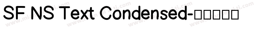 SF NS Text Condensed字体转换